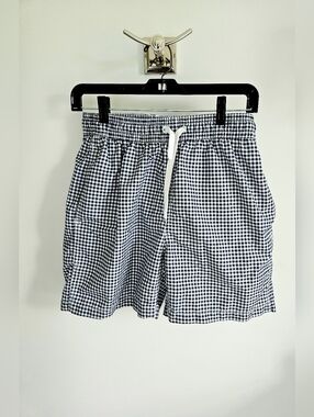 Kanu Surf Men Navy Check Swim Trunks